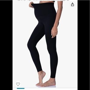 POSHDIVAH Women's Maternity Leggings Over The Belly Pregnancy Yoga Pants Active